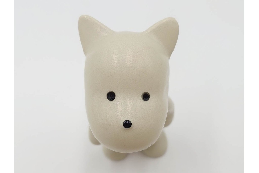 サクラ製　まんが日本昔ばなし　桃太郎　癒し顔が可愛い犬のソフビ人形　(R-087640)