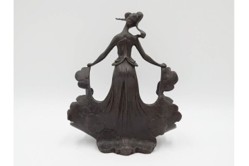 ジョゼフ・カーリエ　高さ約22cm　躍る女性のブロンズ像　(R-087643)