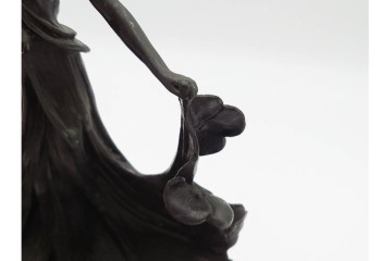 ジョゼフ・カーリエ　高さ約22cm　躍る女性のブロンズ像　(R-087643)