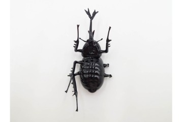 ヴェネツィア　ヴィットリオ・コスタンティーニ(Vittorio Costantini)　ガラス製　コガネムシ・カミキリムシ・カブトムシの置物3点セット　外箱付き　(R-087647)