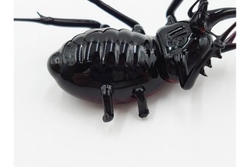 ヴェネツィア　ヴィットリオ・コスタンティーニ(Vittorio Costantini)　ガラス製　コガネムシ・カミキリムシ・カブトムシの置物3点セット　外箱付き　(R-087647)