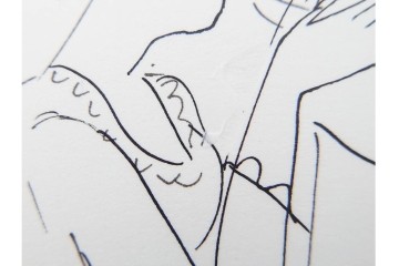 小島功　肉筆原画　「ファミリーONE」　漫画原稿等12枚セット　(R-087651)
