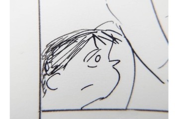 小島功　肉筆原画　「ファミリーONE」　漫画原稿等12枚セット　(R-087651)
