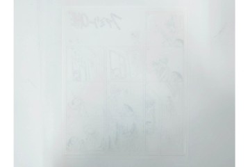 小島功　肉筆原画　「ファミリーONE」　漫画原稿等12枚セット　(R-087651)