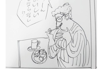 小島功　肉筆原画　「ファミリーONE」　漫画原稿等12枚セット　(R-087651)