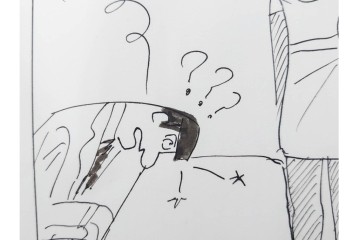 小島功　肉筆原画　「ファミリーONE」　漫画原稿等12枚セット　(R-087652)