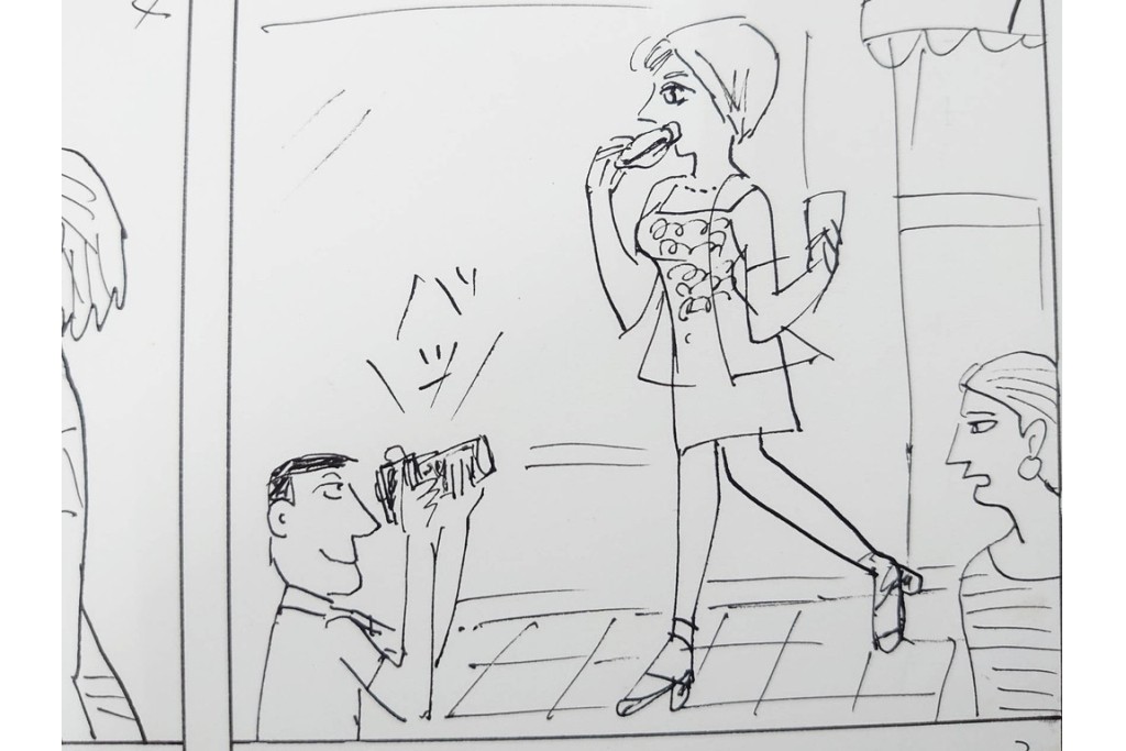 小島功　肉筆原画　「ファミリーONE」　漫画原稿10枚セット　(R-087655)
