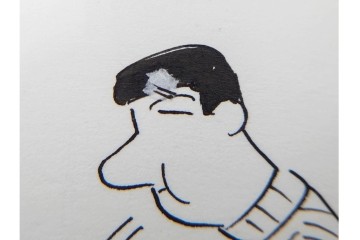 小島功　肉筆原画　「ファミリーONE」　漫画原稿10枚セット　(R-087655)