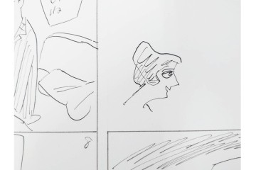 小島功　肉筆原画　「ファミリーONE」　漫画原稿10枚セット　(R-087657)