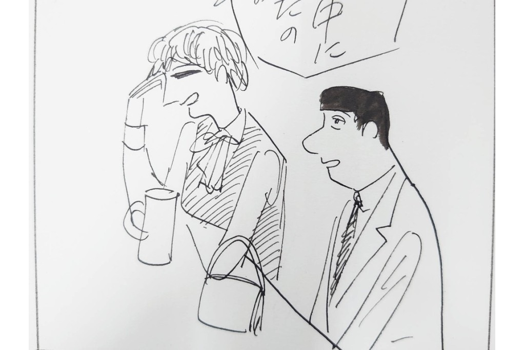 小島功　肉筆原画　「ファミリーONE」　漫画原稿10枚セット　(R-087658)