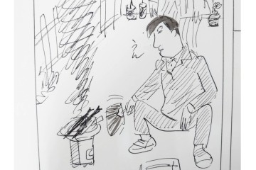 小島功　肉筆原画　「ファミリーONE」　漫画原稿10枚セット　(R-087659)
