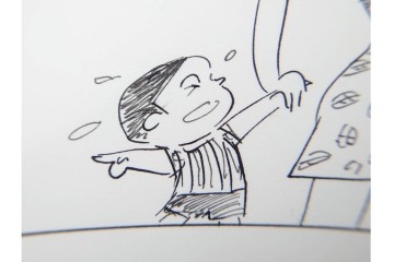 小島功　肉筆原画　「ファミリーONE」　漫画原稿10枚セット　(R-087663)