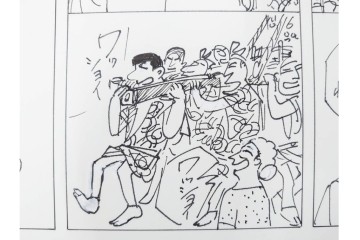 小島功　肉筆原画　「ファミリーONE」　漫画原稿10枚セット　(R-087665)