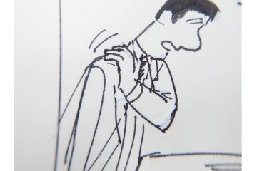 小島功　肉筆原画　「ファミリーONE」　漫画原稿10枚セット　(R-087665)