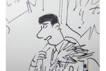 小島功　肉筆原画　「ファミリーONE」　漫画原稿11枚セット　(R-087668)