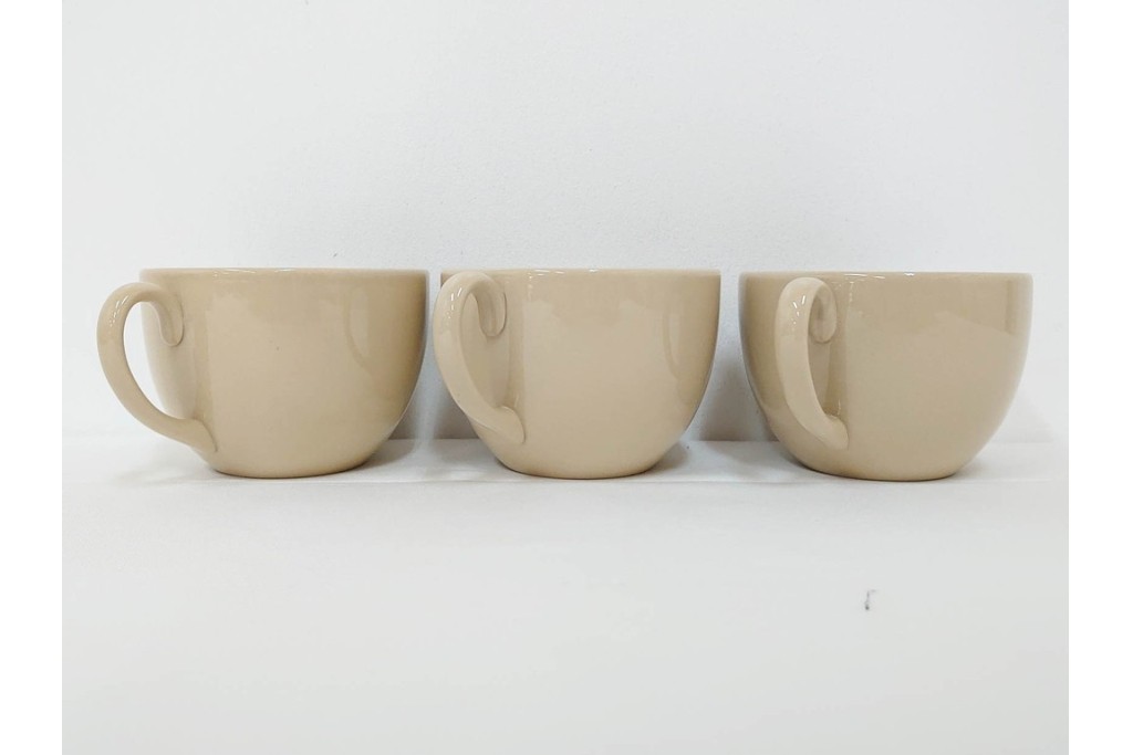 希少　イギリスヴィンテージ　WEDGWOOD(ウェッジウッド)　DRABWARE(ドラブウェア)　トリオ6客セット　(R-087669)
