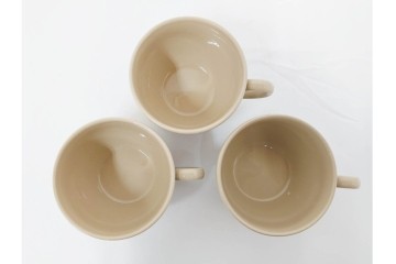 希少　イギリスヴィンテージ　WEDGWOOD(ウェッジウッド)　DRABWARE(ドラブウェア)　トリオ6客セット　(R-087669)