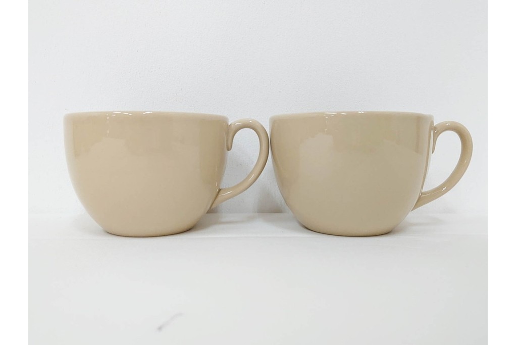 希少　イギリスヴィンテージ　WEDGWOOD(ウェッジウッド)　DRABWARE(ドラブウェア)　トリオ6客セット　(R-087669)