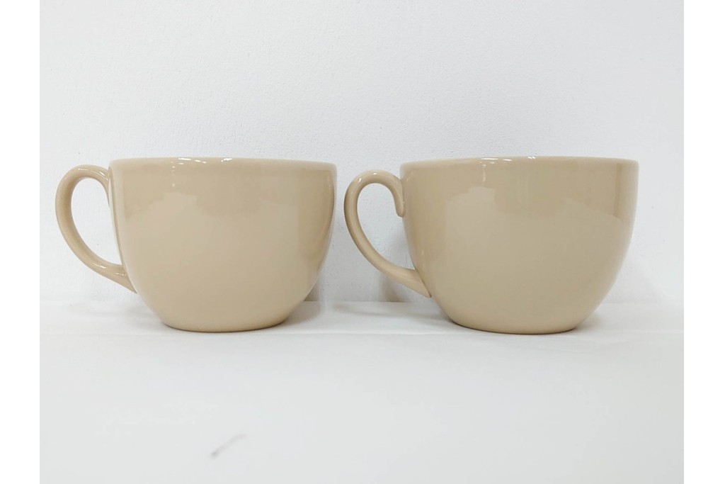 希少　イギリスヴィンテージ　WEDGWOOD(ウェッジウッド)　DRABWARE(ドラブウェア)　トリオ6客セット　(R-087669)