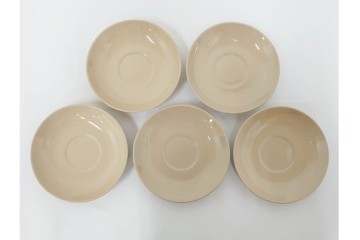 希少　イギリスヴィンテージ　WEDGWOOD(ウェッジウッド)　DRABWARE(ドラブウェア)　トリオ6客セット　(R-087669)