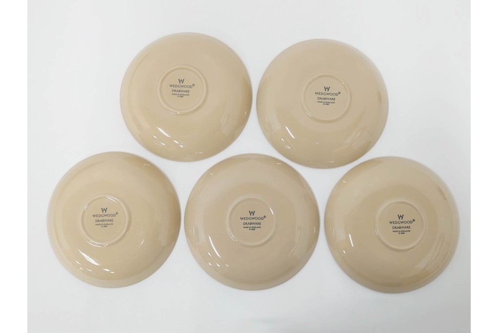 希少　イギリスヴィンテージ　WEDGWOOD(ウェッジウッド)　DRABWARE(ドラブウェア)　トリオ6客セット　(R-087669)