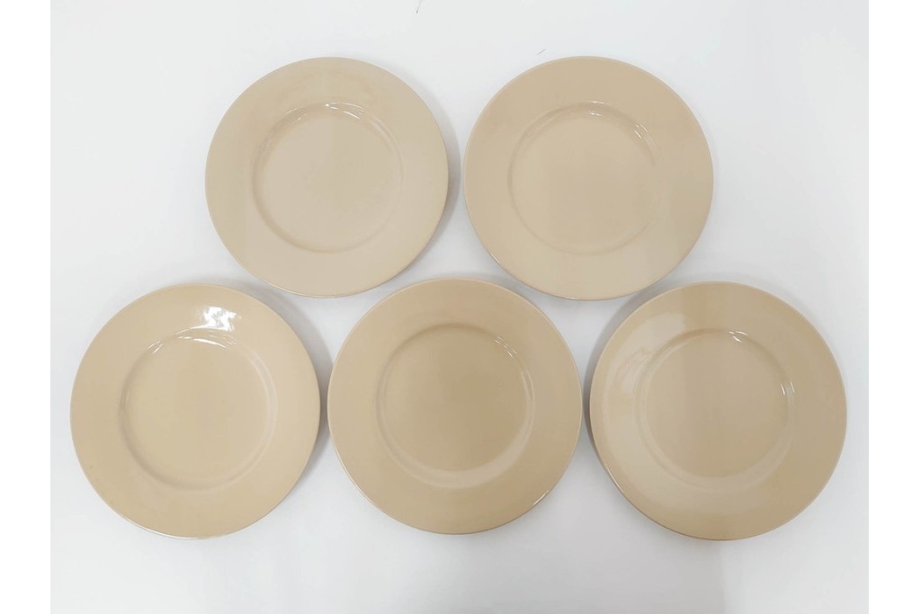 希少　イギリスヴィンテージ　WEDGWOOD(ウェッジウッド)　DRABWARE(ドラブウェア)　トリオ6客セット　(R-087669)
