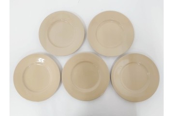 希少　イギリスヴィンテージ　WEDGWOOD(ウェッジウッド)　DRABWARE(ドラブウェア)　トリオ6客セット　(R-087669)