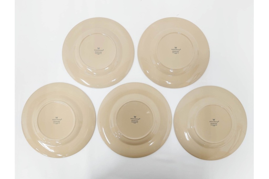 希少　イギリスヴィンテージ　WEDGWOOD(ウェッジウッド)　DRABWARE(ドラブウェア)　トリオ6客セット　(R-087669)