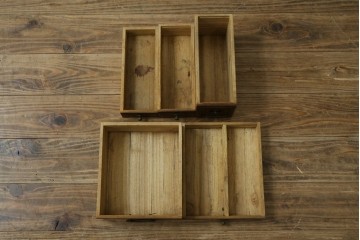 和製アンティーク　大正期　桑材　槐(えんじゅ)材　趣ある佇まいの裁縫箱　(R-087671)