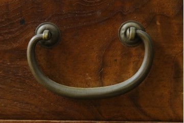 和製アンティーク　大正期　桑材　槐(えんじゅ)材　趣ある佇まいの裁縫箱　(R-087671)