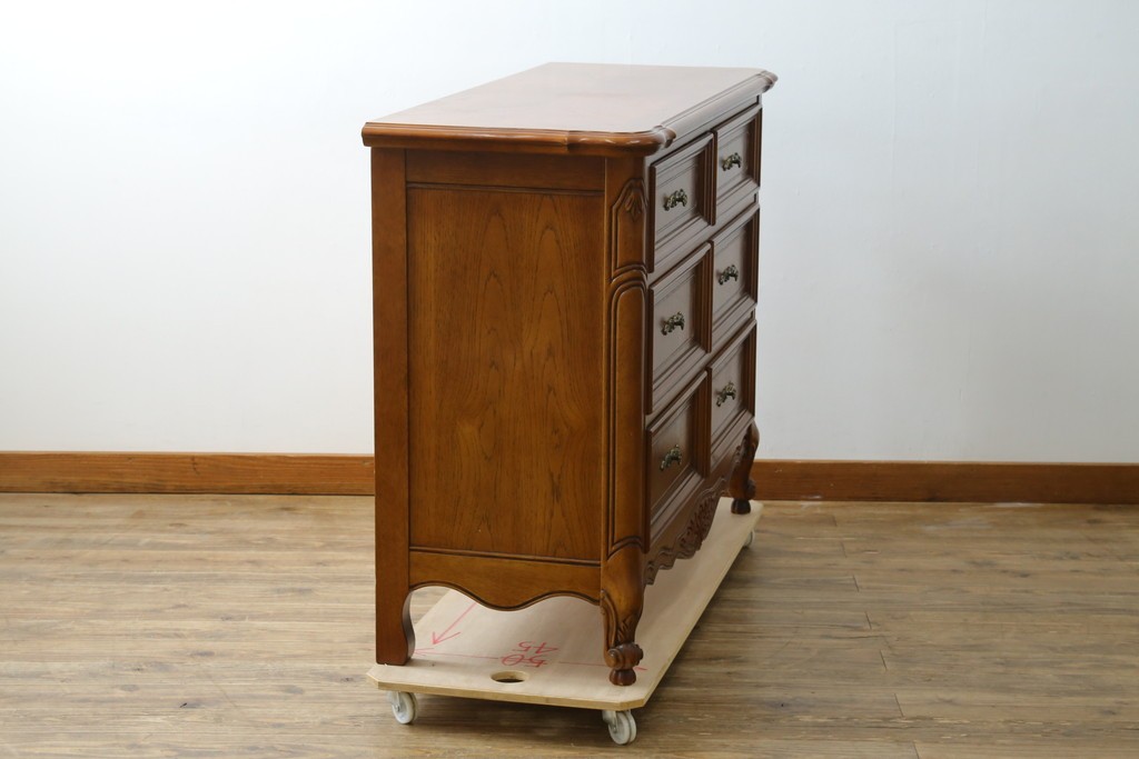 中古　美品　輸入家具　アメリカンクラシックな雰囲気のチェスト　(R-087673)
