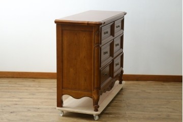 中古　美品　輸入家具　アメリカンクラシックな雰囲気のチェスト　(R-087673)