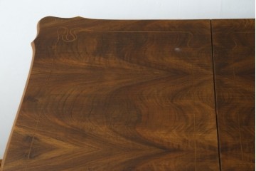 中古　イタリア高級家具　メデア(Medea)　希少モデル!　2wayで使える優雅なデザインのエクステンションテーブル　(R-087675)