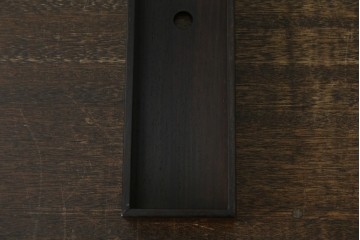 中古　美品　通産大臣指定伝統的工芸品　大阪唐木指物　吉勝作　紫檀材　端正なつくりの収納箱　(R-087680)