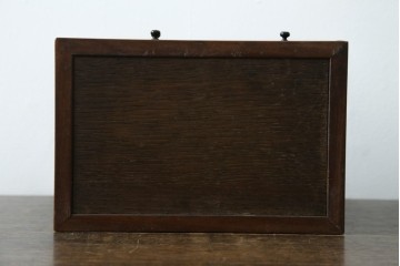 和製アンティーク　指物工芸品　花梨材　漆塗りの煙草盆　(R-087684)