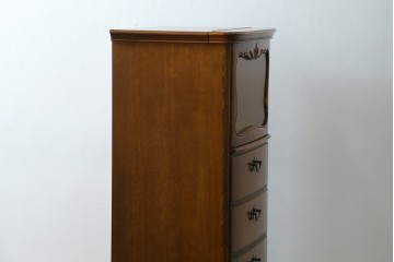 中古　美品　CONDE HOUSE(カンディハウス)　すらりとした縦長フォルムのジュエリーチェスト　定価約28万円　(R-087687)