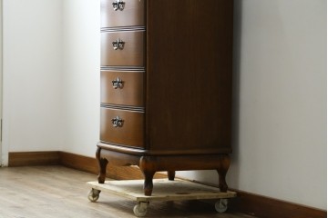 中古　美品　CONDE HOUSE(カンディハウス)　すらりとした縦長フォルムのジュエリーチェスト　定価約28万円　(R-087687)