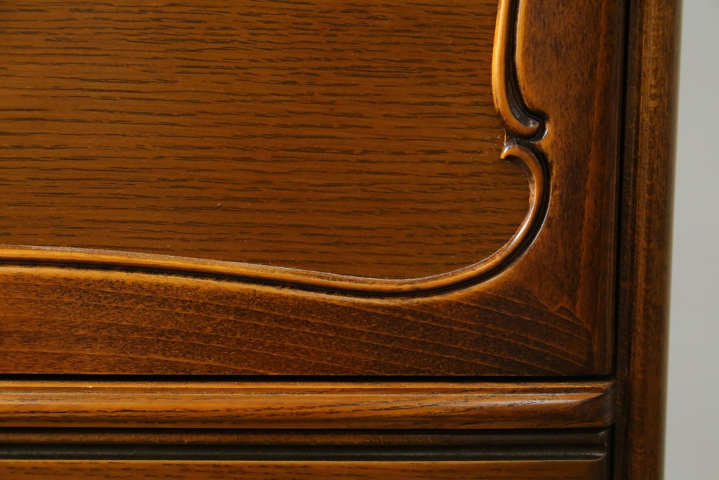 中古　美品　CONDE HOUSE(カンディハウス)　すらりとした縦長フォルムのジュエリーチェスト　定価約28万円　(R-087687)