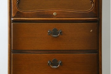 中古　美品　CONDE HOUSE(カンディハウス)　すらりとした縦長フォルムのジュエリーチェスト　定価約28万円　(R-087687)