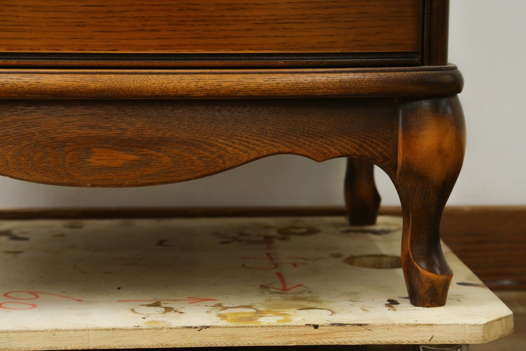 中古　美品　CONDE HOUSE(カンディハウス)　すらりとした縦長フォルムのジュエリーチェスト　定価約28万円　(R-087687)