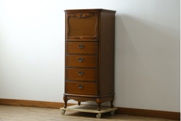 中古　美品　松永工房　Continue(カンティーニュ)　すらりとした縦長フォルムのジュエリーチェスト　定価約28万円　(R-087687)