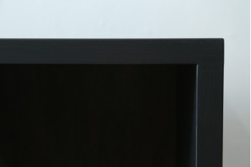 【ラフジュ工房オリジナル】　4×3マス　マットブラック　シックなペイントマス目棚　(R-087689)