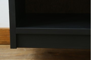 【ラフジュ工房オリジナル】　4×3マス　マットブラック　シックなペイントマス目棚　(R-087689)