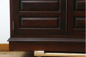 中古　国産　高級民芸家具　衣装盆付きで整理しやすい衣装箪笥　(R-087691)