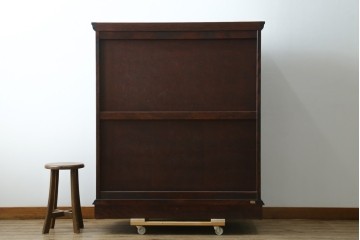 中古　国産　高級民芸家具　衣装盆付きで整理しやすい衣装箪笥　(R-087691)