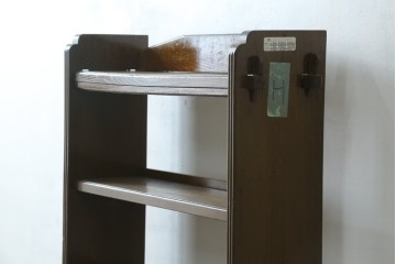 和製アンティーク　栓材　釘を使わない楔(くさび)式のレトロな本棚　(R-087694)