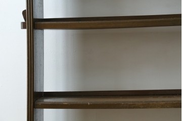 和製アンティーク　栓材　釘を使わない楔(くさび)式のレトロな本棚　(R-087694)