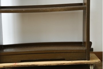 和製アンティーク　栓材　釘を使わない楔(くさび)式のレトロな本棚　(R-087694)