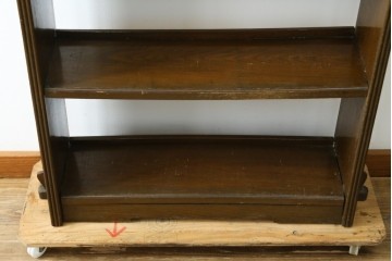 和製アンティーク　栓材　釘を使わない楔(くさび)式のレトロな本棚　(R-087694)