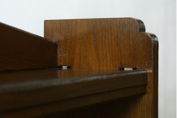 和製アンティーク　栓材　釘を使わない楔(くさび)式のレトロな本棚　(R-087694)